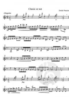 Classic or not von Emile Poncin für Mandoline solo im Alle Noten Shop kaufen (Partitur)