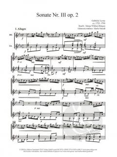 Sonate Nr. III op. 2 von Gabriele Leone 