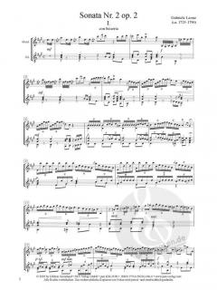 Sonate A-Dur Nr. II op. 2 von Gabriele Leone 