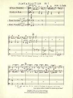 Juxtaposition Nr. 1 von Halim El Dabh für 2 Pauken, Xylophon und Marimba im Alle Noten Shop kaufen