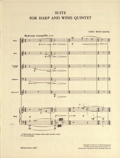 Suite für Harfe und Bläserquintett (Wen-Chung Chou) 