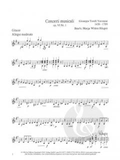 Concerti musicali op. 6 Nr. 1 von Giuseppe Torelli für Zupforchester (wahlweise Barock-Mandolinen-Ensemble) im Alle Noten Shop kaufen (Partitur)