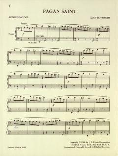 Pagan Saint Op. 74 No. 1 von Alan Hovhaness 