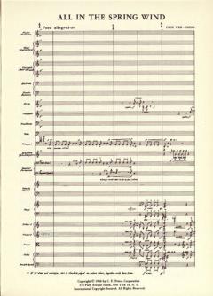 All in the Spring Wind von Wen-Chung Chou für Orchester im Alle Noten Shop kaufen