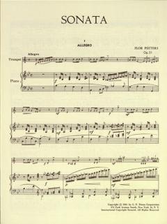 Sonate op. 51 für Trompete und Klavier von Flor Peeters im Alle Noten Shop kaufen