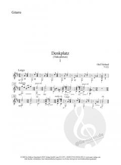 Denkplatz (Tänkeplatsen) von Olof Näslund für Gitarre und Zupforchester im Alle Noten Shop kaufen (Partitur)