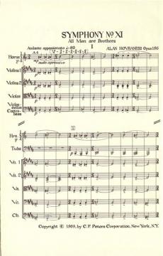 Sinfonie Nr. 11 op. 186 von Alan Hovhaness 