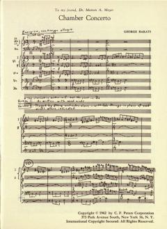 Chamber Concerto von George Barati 