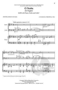 O Notte von Z. Randall Stroope 