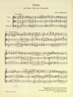 Trio von Lou Harrison 