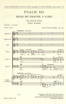 Psalm 143: Hear My Prayer, O Lord op. 149 (Alan Hovhaness) 