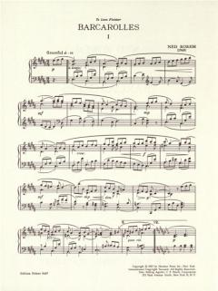 Barcarolles für Klavier von Ned Rorem für Klavier im Alle Noten Shop kaufen