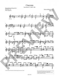 Ciaccona dalla Partita no. 2 BWV 1004 von J.S. Bach 