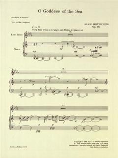 O Goddess Of The Sea op. 151 von Alan Hovhaness 