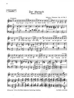 Sechs Gesänge op. 45 von Wilhelm Petersen 