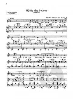 Sechs Gesänge op. 45 von Wilhelm Petersen 