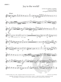 Joy to the world! von John Rutter 