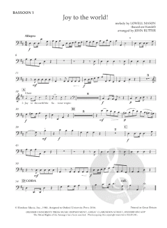 Joy to the world! von John Rutter 
