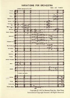 Variationen für Orchester von Ross Lee Finney für Orchester im Alle Noten Shop kaufen