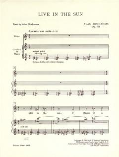 Live in The sun op. 169 von Alan Hovhaness 