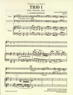 Trio op.3 von Alan Hovhaness 