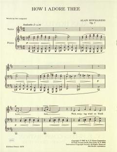 How I Adore Thee op. 7 von Alan Hovhaness 