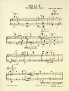 Suite Nr. 1 für präpariertes Klavier von Christian Wolff im Alle Noten Shop kaufen