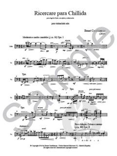 Ricercare Para Chillida von Benet Casablancas 