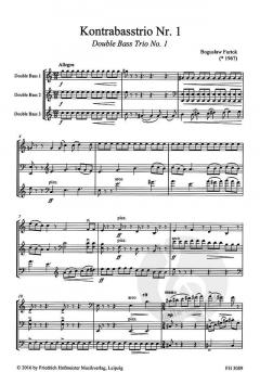 Kontrabasstrio Nr. 1 von Boguslaw Furtok im Alle Noten Shop kaufen