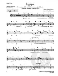 Romanze op. 36 von Camille Saint-Saëns für Kontrabass und Klavier im Alle Noten Shop kaufen