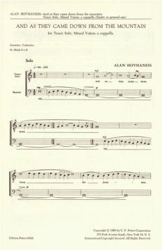 And As They Came Down From The Mountain Op. 82 (Alan Hovhaness) 