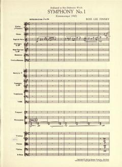 Symphonie Nr. 1 von Ross Lee Finney 