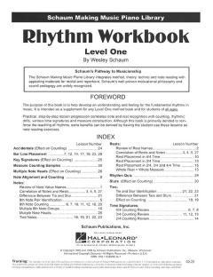 Rhythm Workbook - Level 1 von Wesley Schaum 