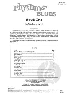 Rhythm & Blues Book 1 von Wesley Schaum 