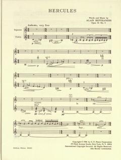 Hercules op. 56 Nr. 4 (Alan Hovhaness) 