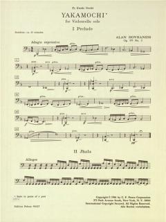 Yakamochi op. 193 Nr. 2 von Alan Hovhaness für Violoncello Solo (Guido Vecchi gewidmet) im Alle Noten Shop kaufen