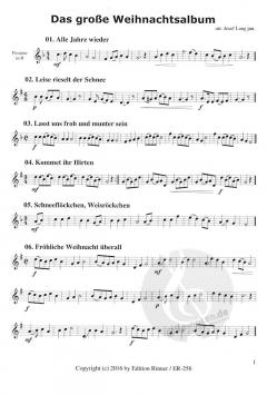 Das große Weihnachtsalbum für Posaune in B/C mit Klavierbegleitung im Alle Noten Shop kaufen