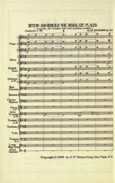 Return and Rebuild the Desolate Places Op. 213 (Alan Hovhaness) 