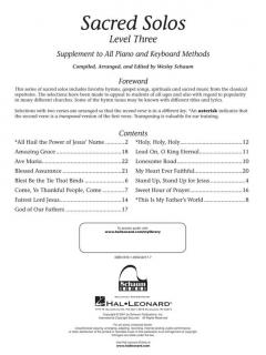 Sacred Solos, Level 3 