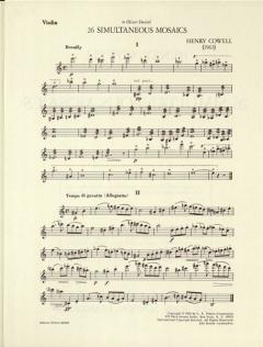26 Simultaneous Mosaics (Henry Cowell) 