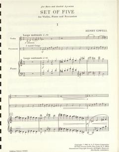Set Of Five von Henry Cowell 