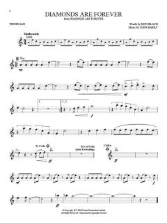 James Bond Instrumental Play-Along for Tenor Sax 