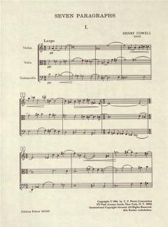 7 Paragraphs von Henry Cowell für Streichtrio im Alle Noten Shop kaufen