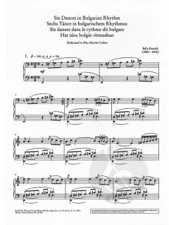 6 Tänze in Bulgarischem Rhythmus von Béla Bartók 
