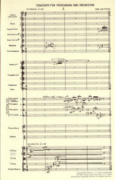 Konzert für Schlagzeug und Orchester von Ross Lee Finney 
