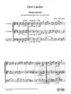 3 Ländler von Thomas Daniel Schlee 