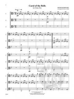 Carol of the Bells for Viola Trio (Peter J. Wilhousky) 