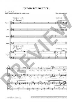 The Golden Solstice op. 337 von Peter Maxwell Davies 