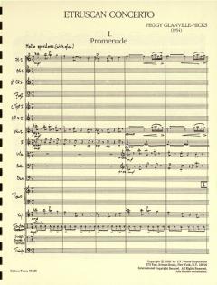 Etruscan Concerto von Peggy Glanville-Hicks für Klavier und Kammerorchester (1954) im Alle Noten Shop kaufen (Partitur)