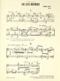 Little Mouvements für Klavier von Dennis Riley im Alle Noten Shop kaufen